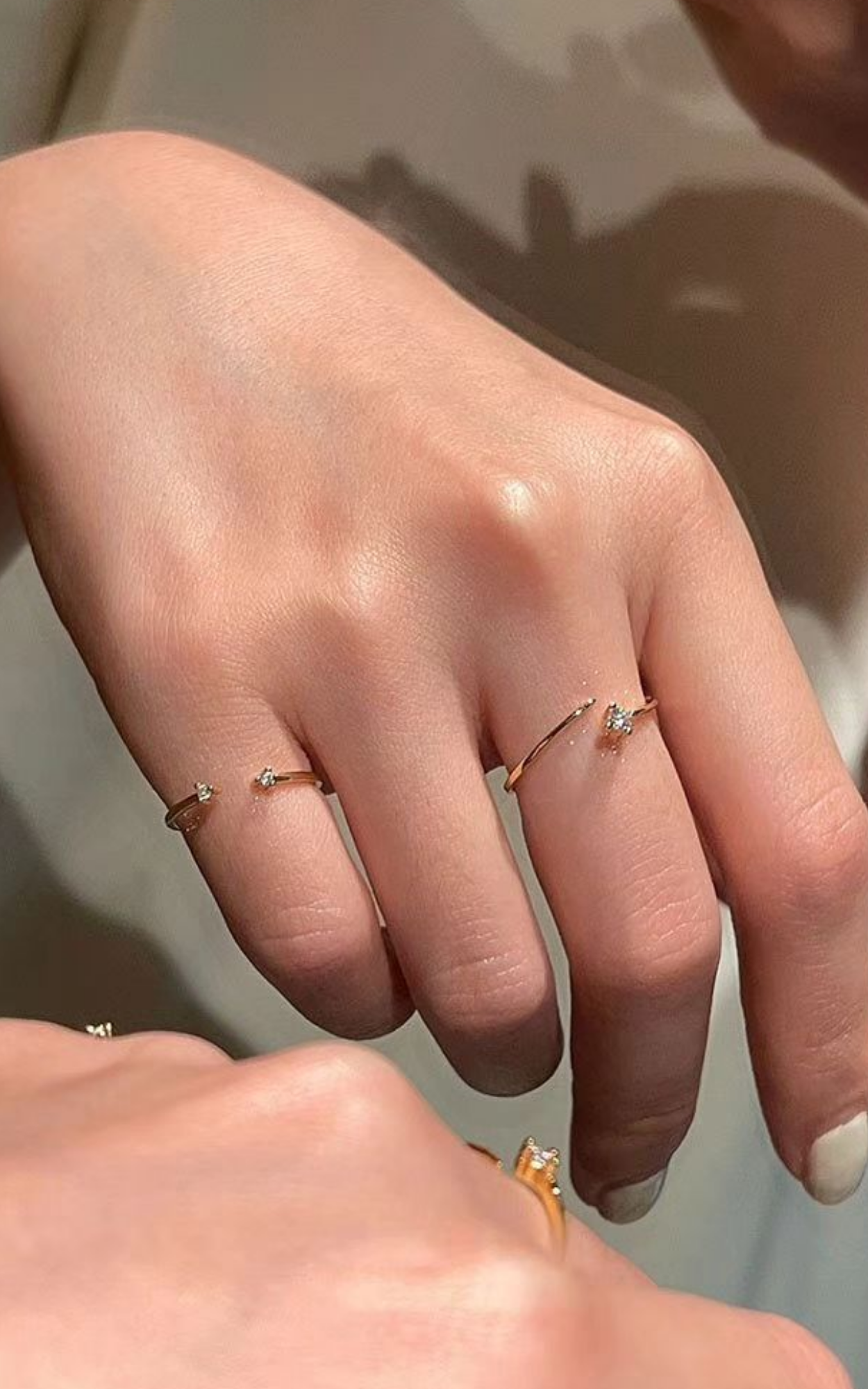 Stack of 2 minimalist Rings