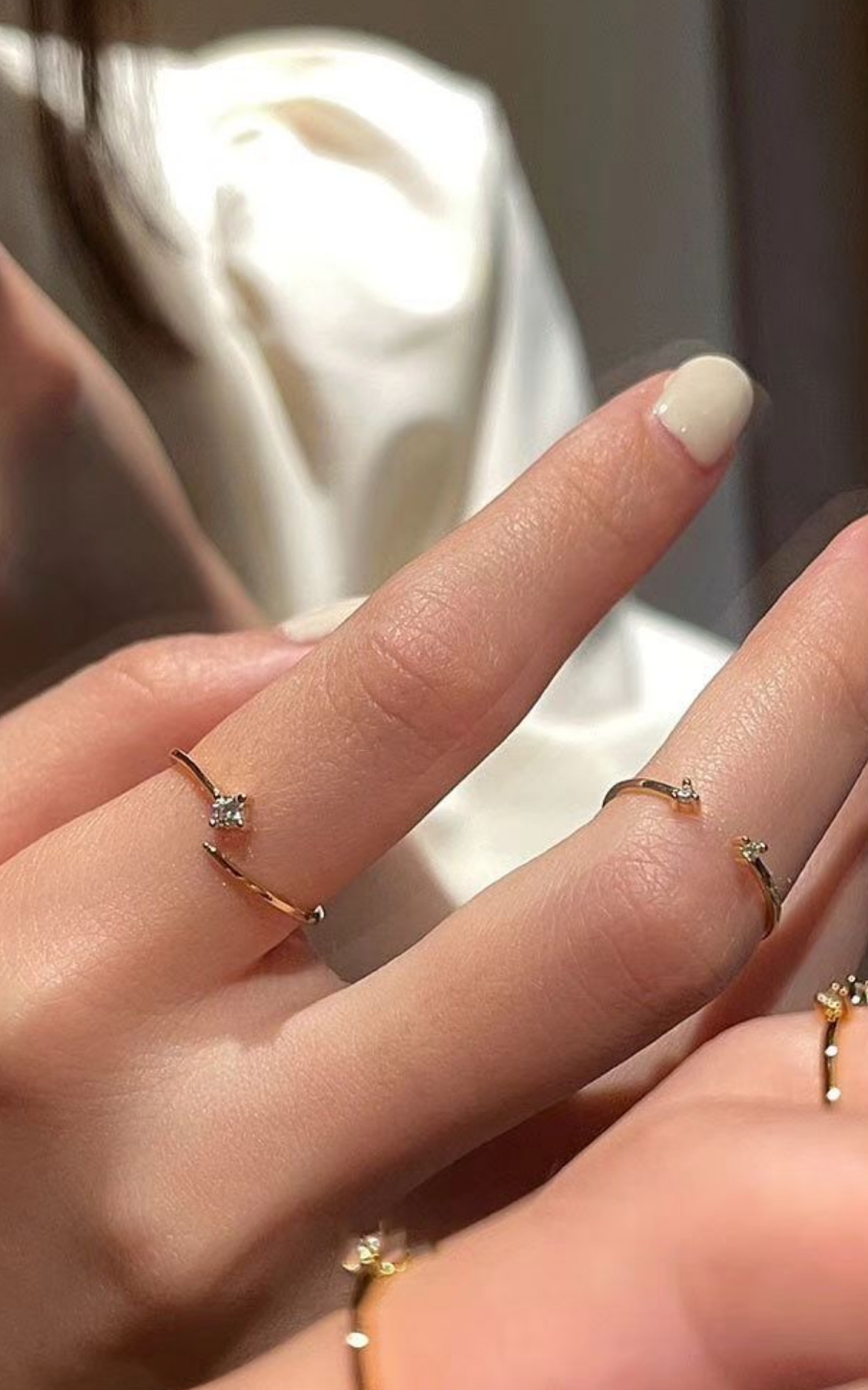 Stack of 2 minimalist Rings