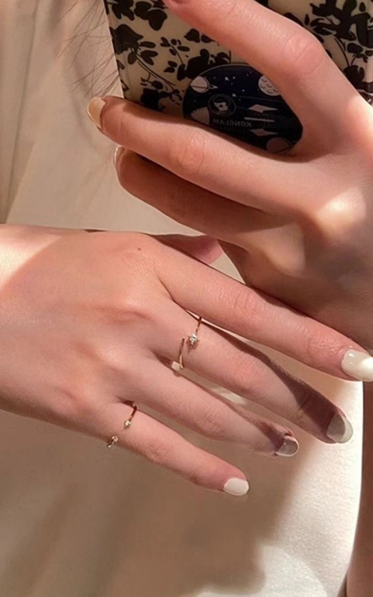 Stack of 2 minimalist Rings