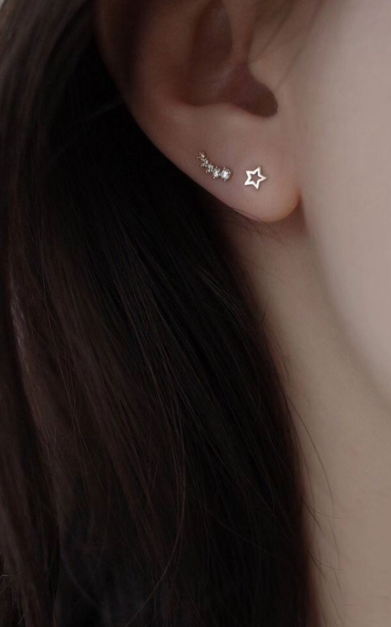 Mini curve earrings