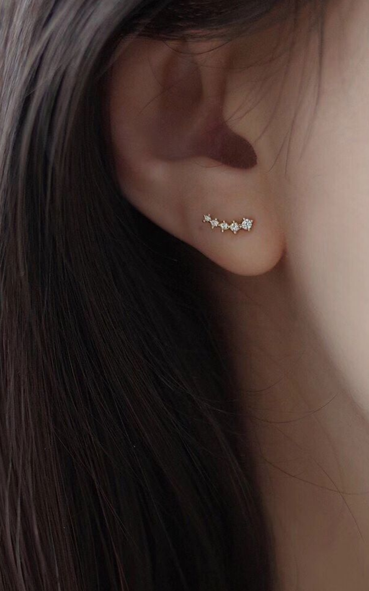 Mini curve earrings