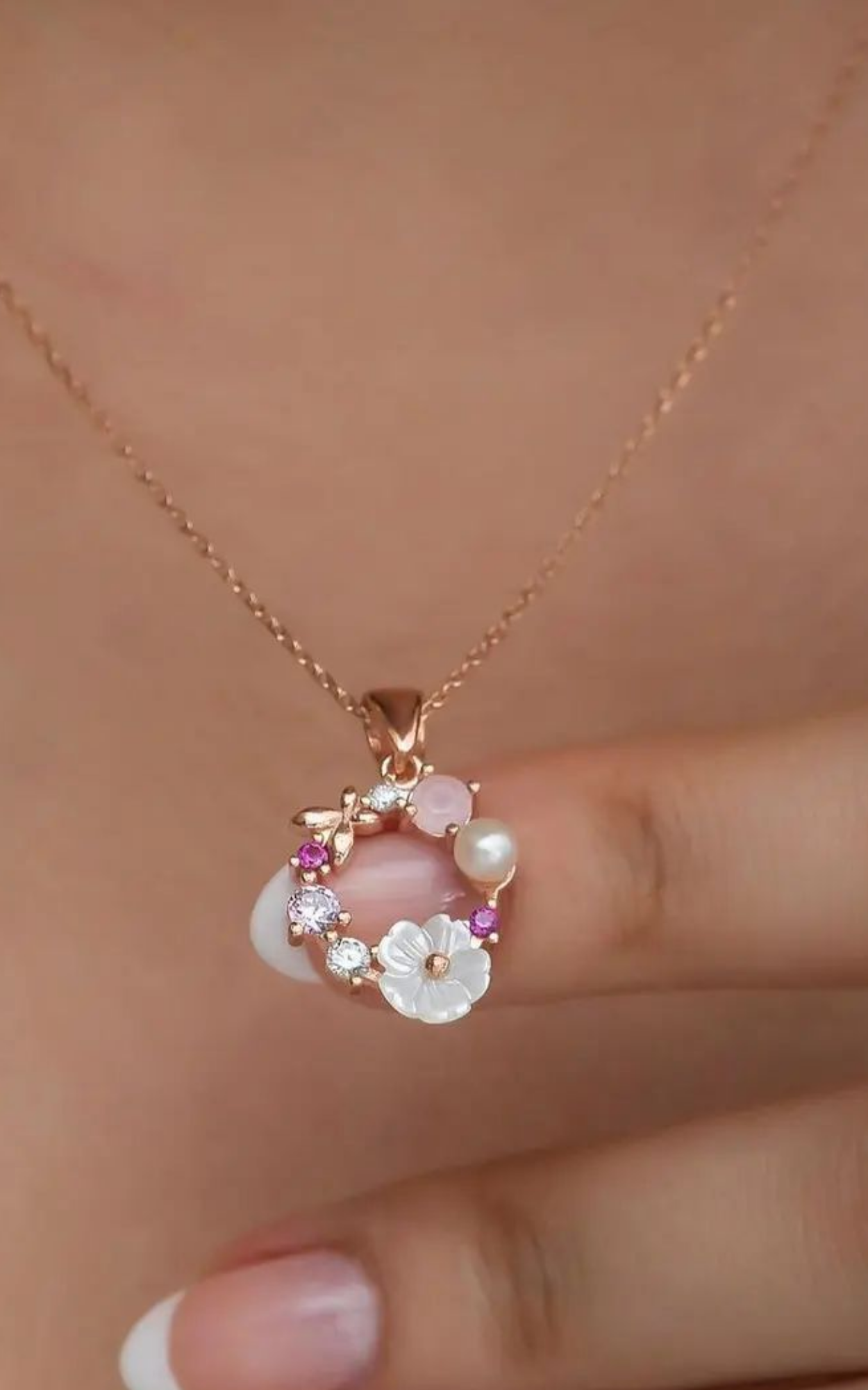 Dreamy Flower Blossom Necklace