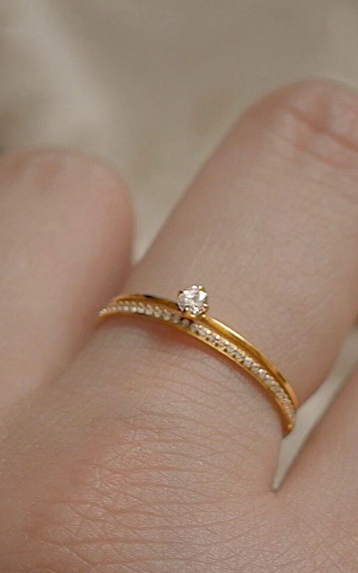 Dainty Solitaire ring