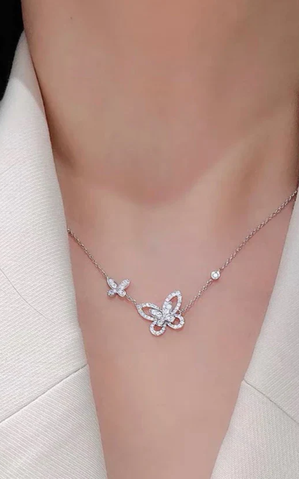 Dual Butterfly Necklace