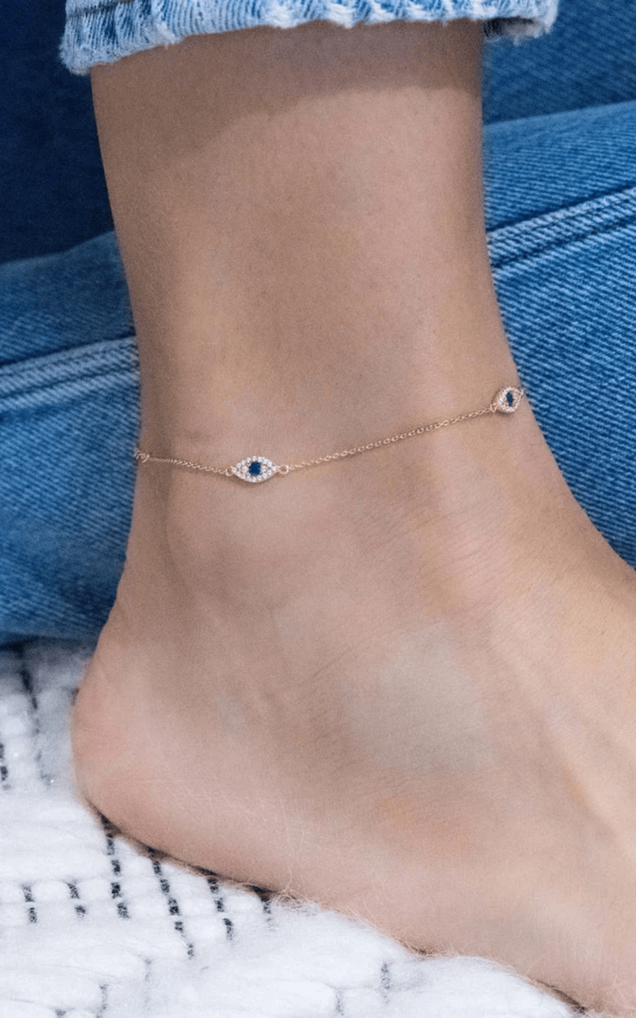 Blue Evil Eye Anklet