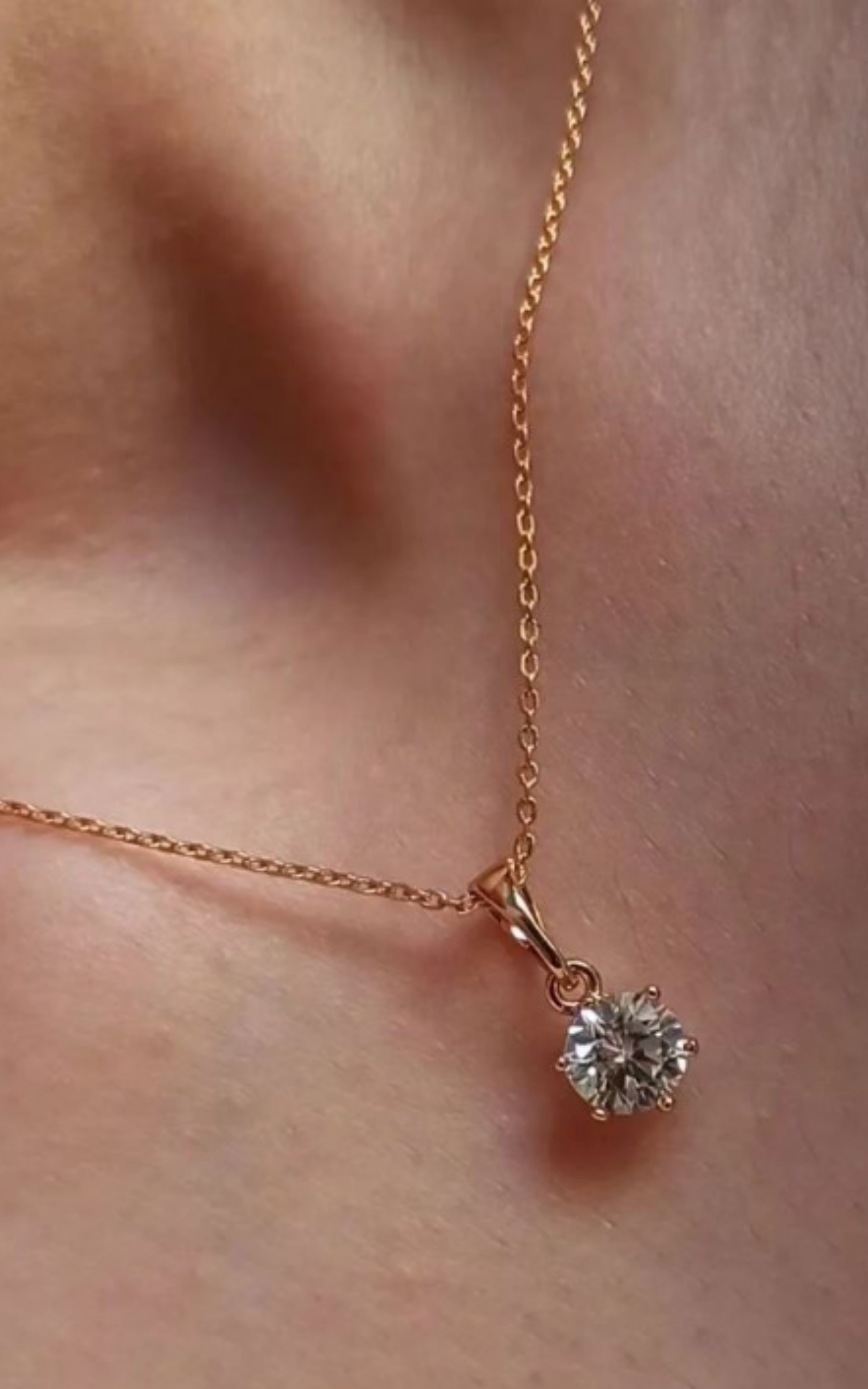 1ct Solitaire Necklace