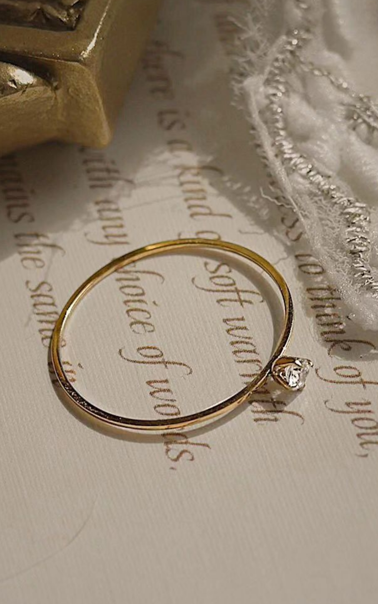 Dainty Solitaire ring