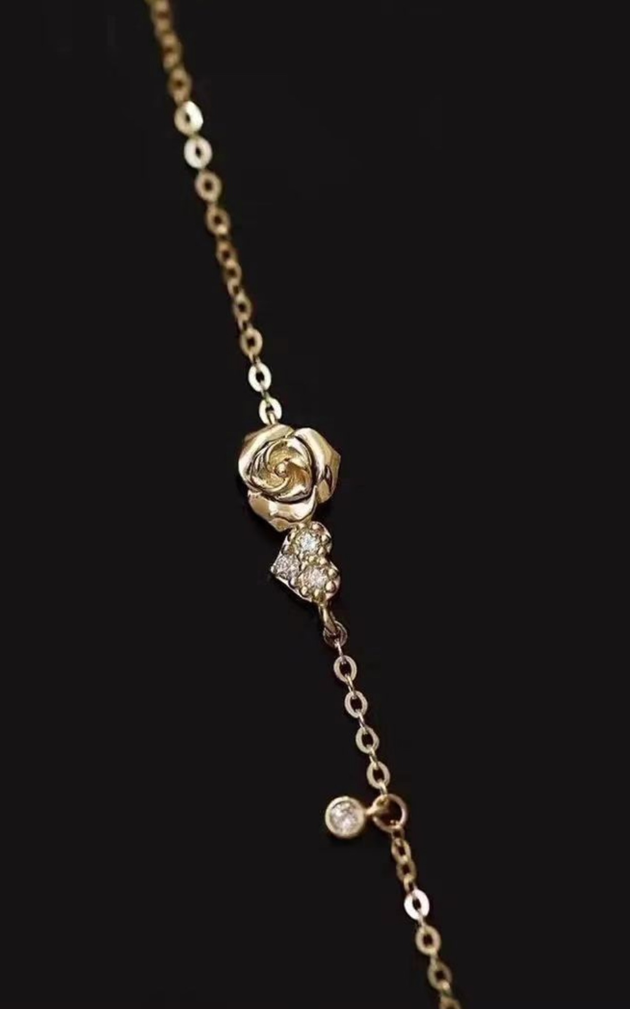 Rose Heart Bracelet