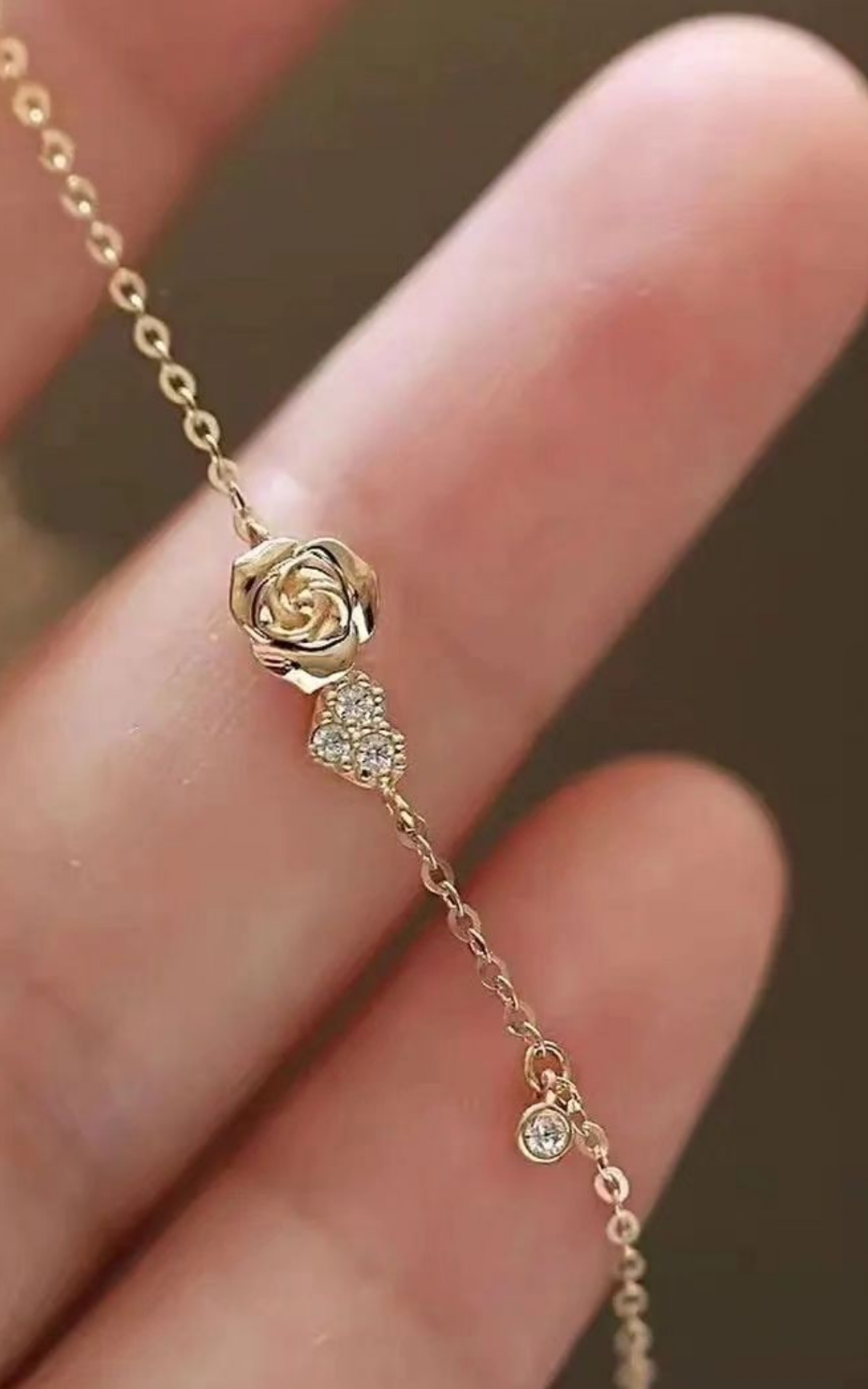 Rose Heart Bracelet