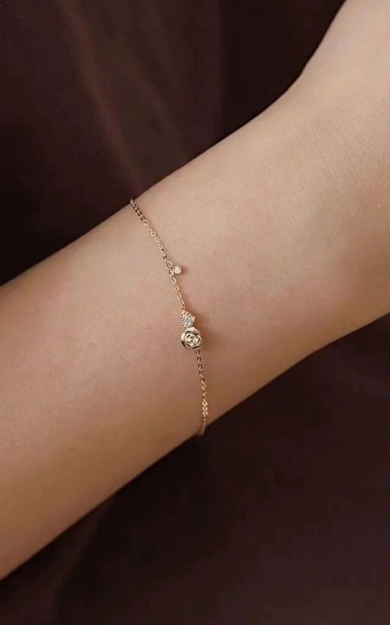 Rose Heart Bracelet