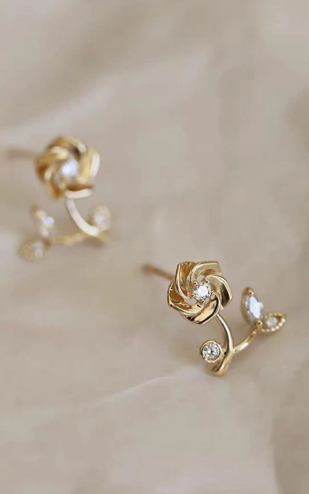 Dainty Rose Earrings