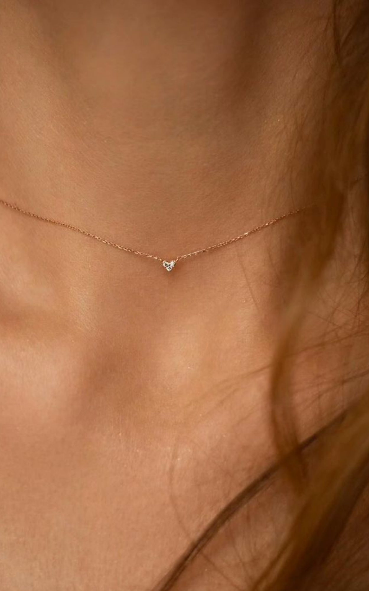 Micro Diamond Heart Necklace