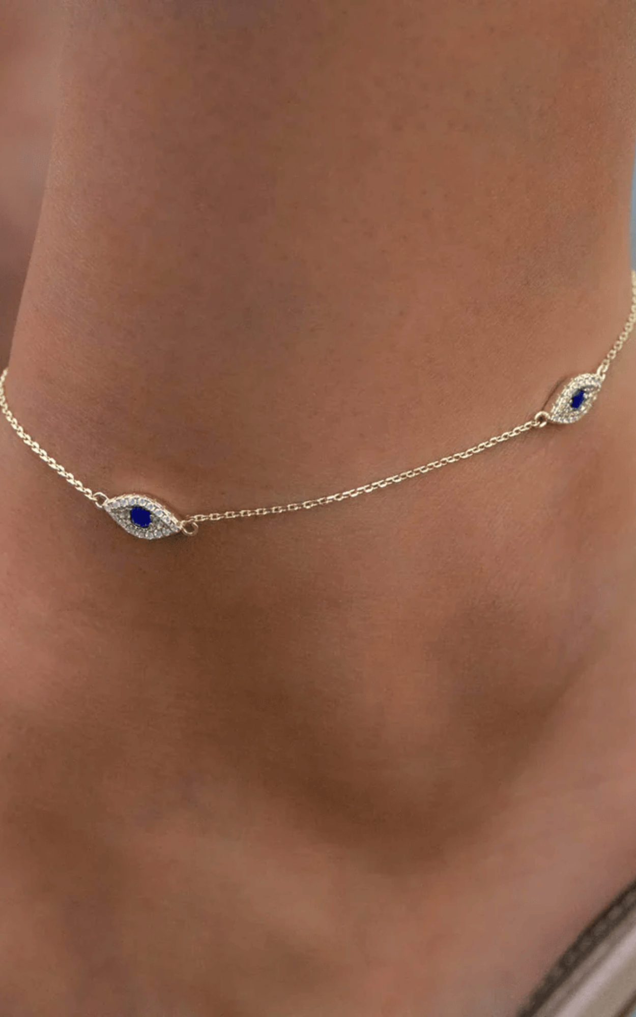 Blue Evil Eye Anklet