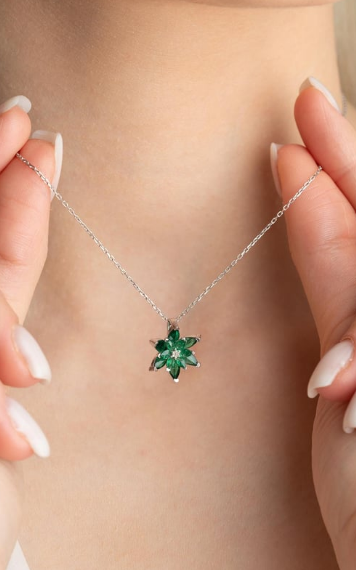Green Emerald Necklace