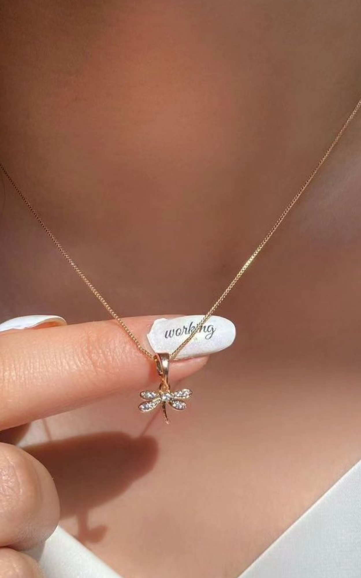 Dainty Dragonfly necklace