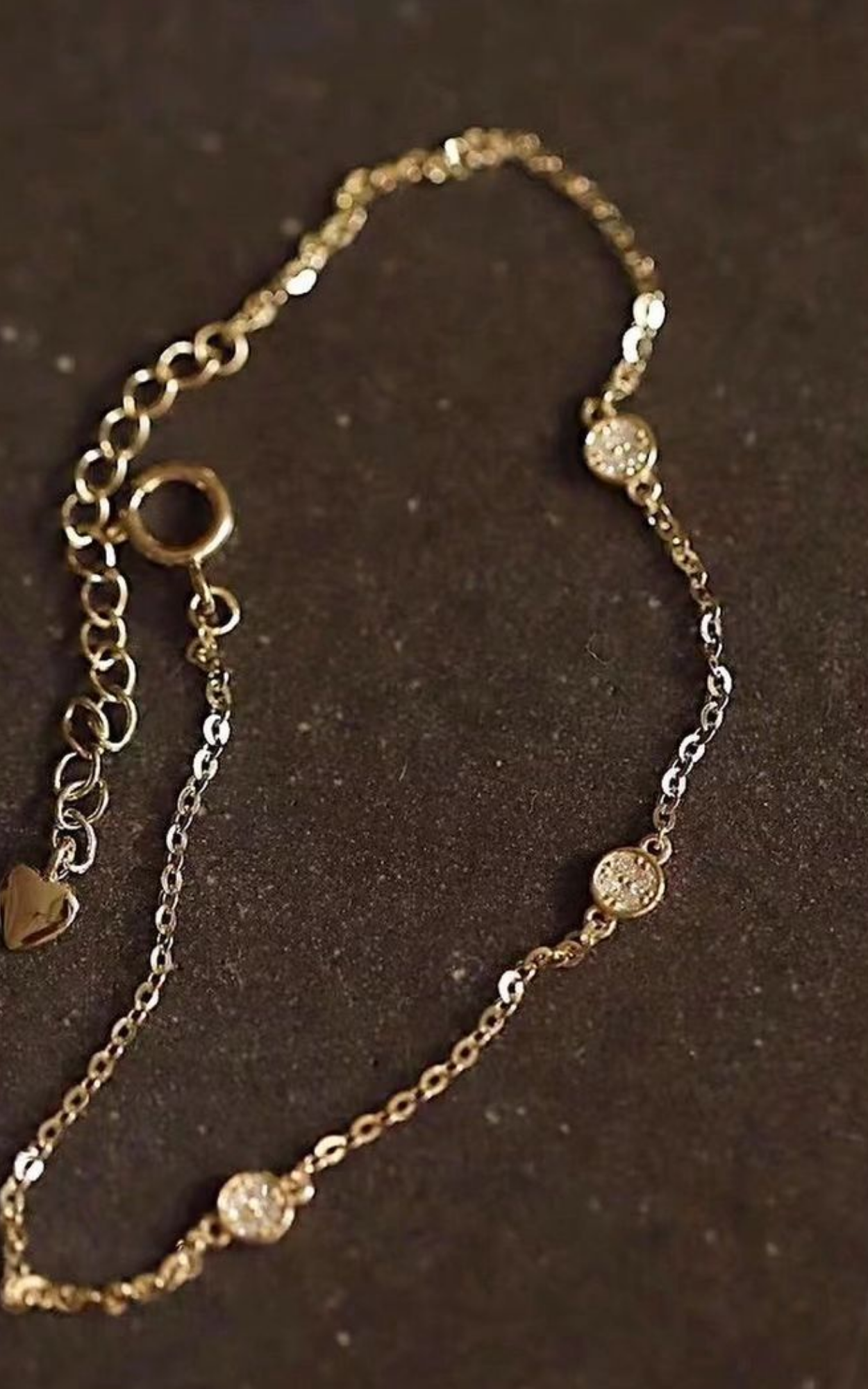 Dainty Round diamond Bracelet