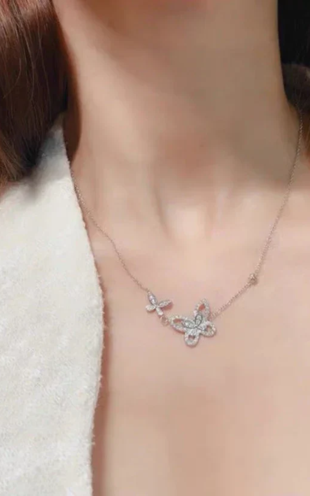 Dual Butterfly Necklace