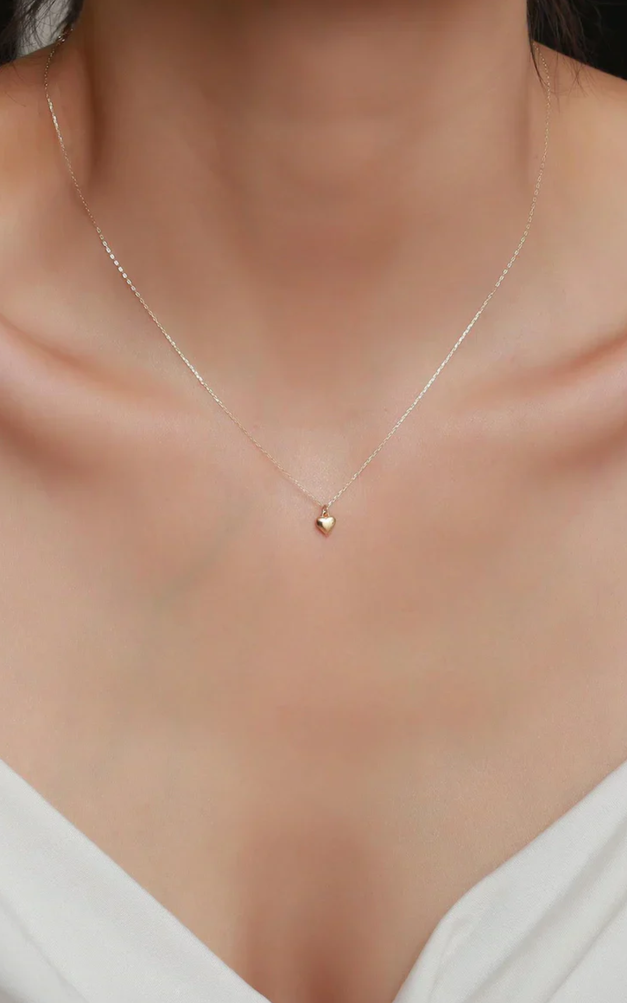 Mini Solid Heart Necklace