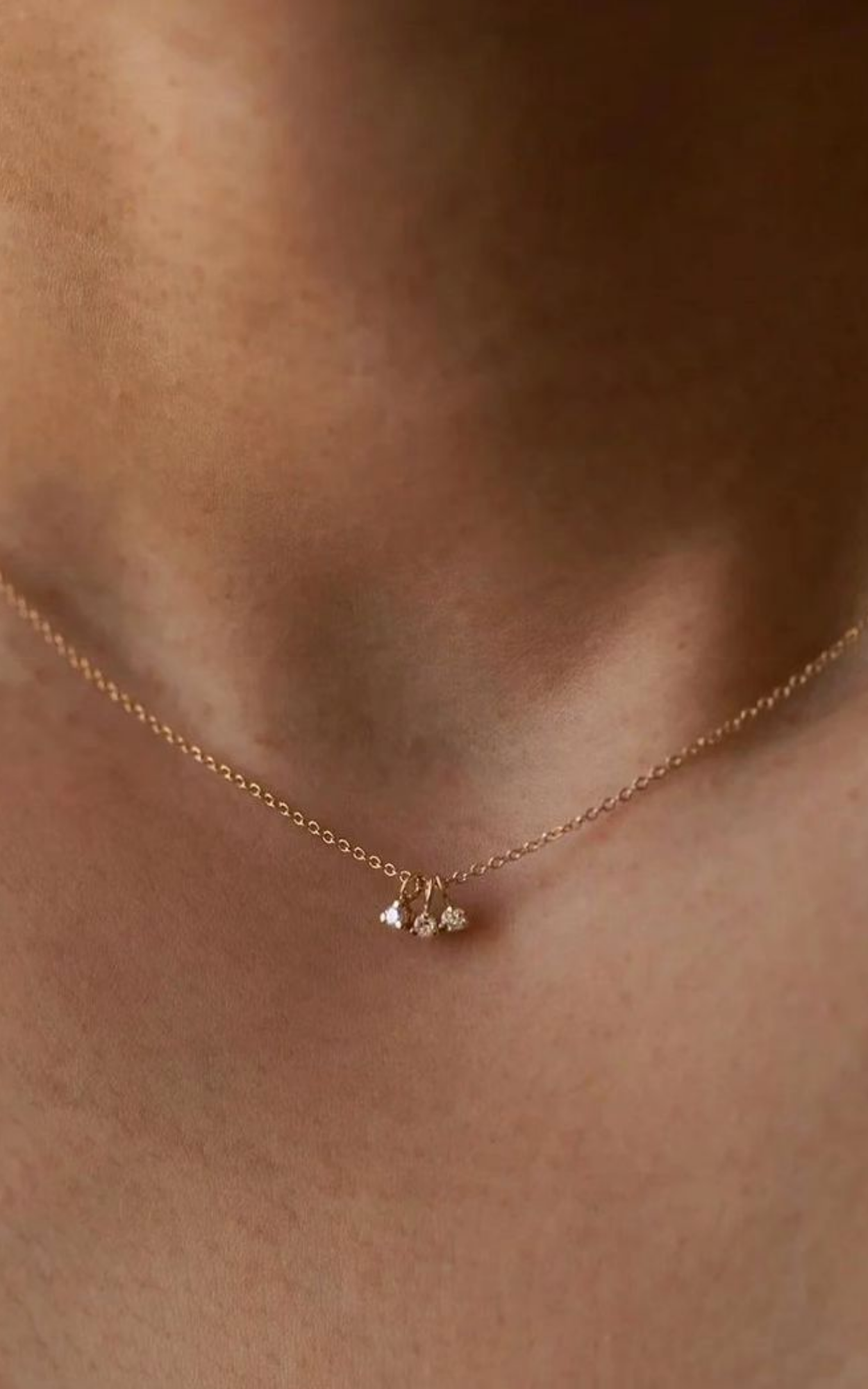 3 Mini Diamond Necklace