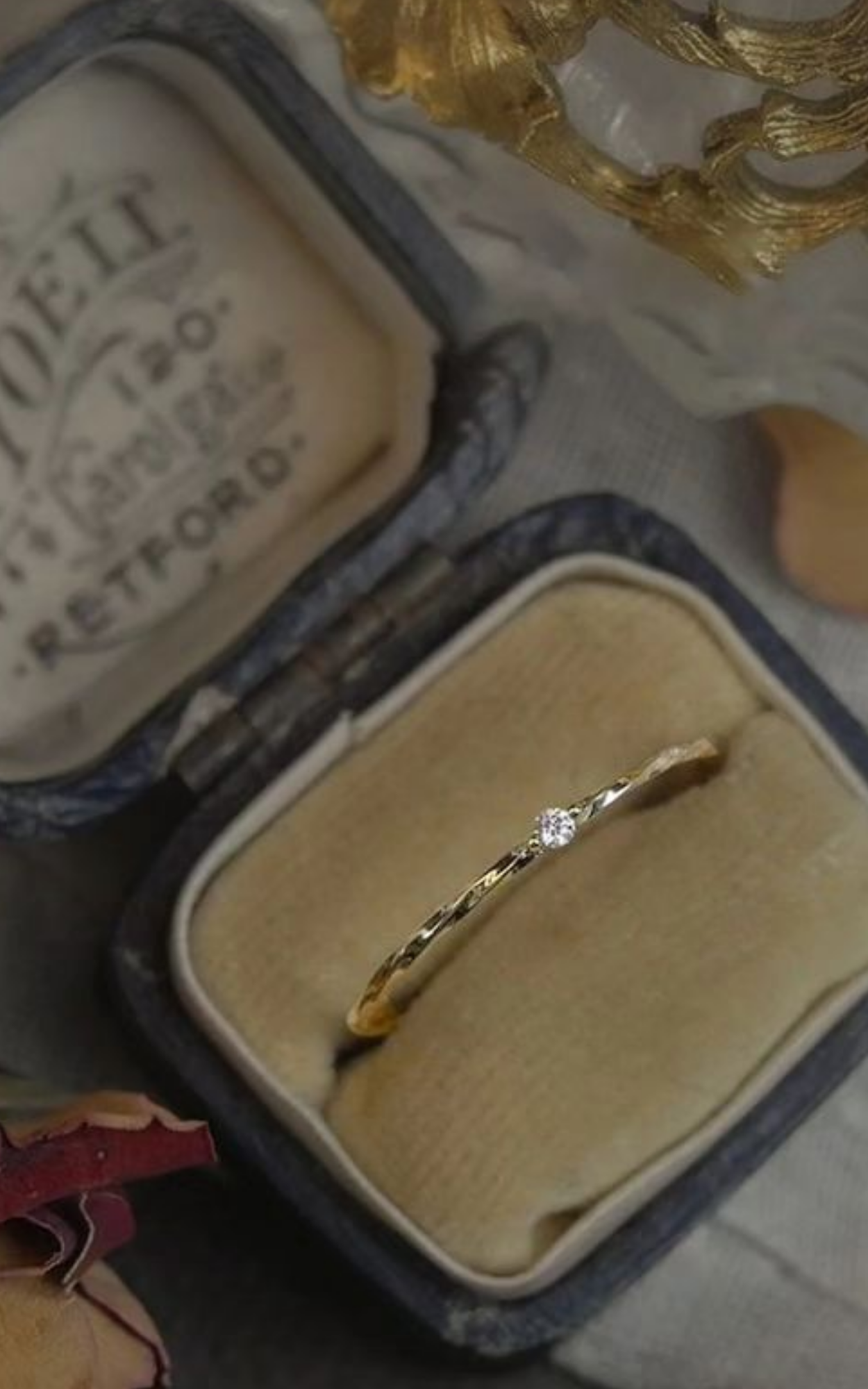 Twisted Solitaire Ring