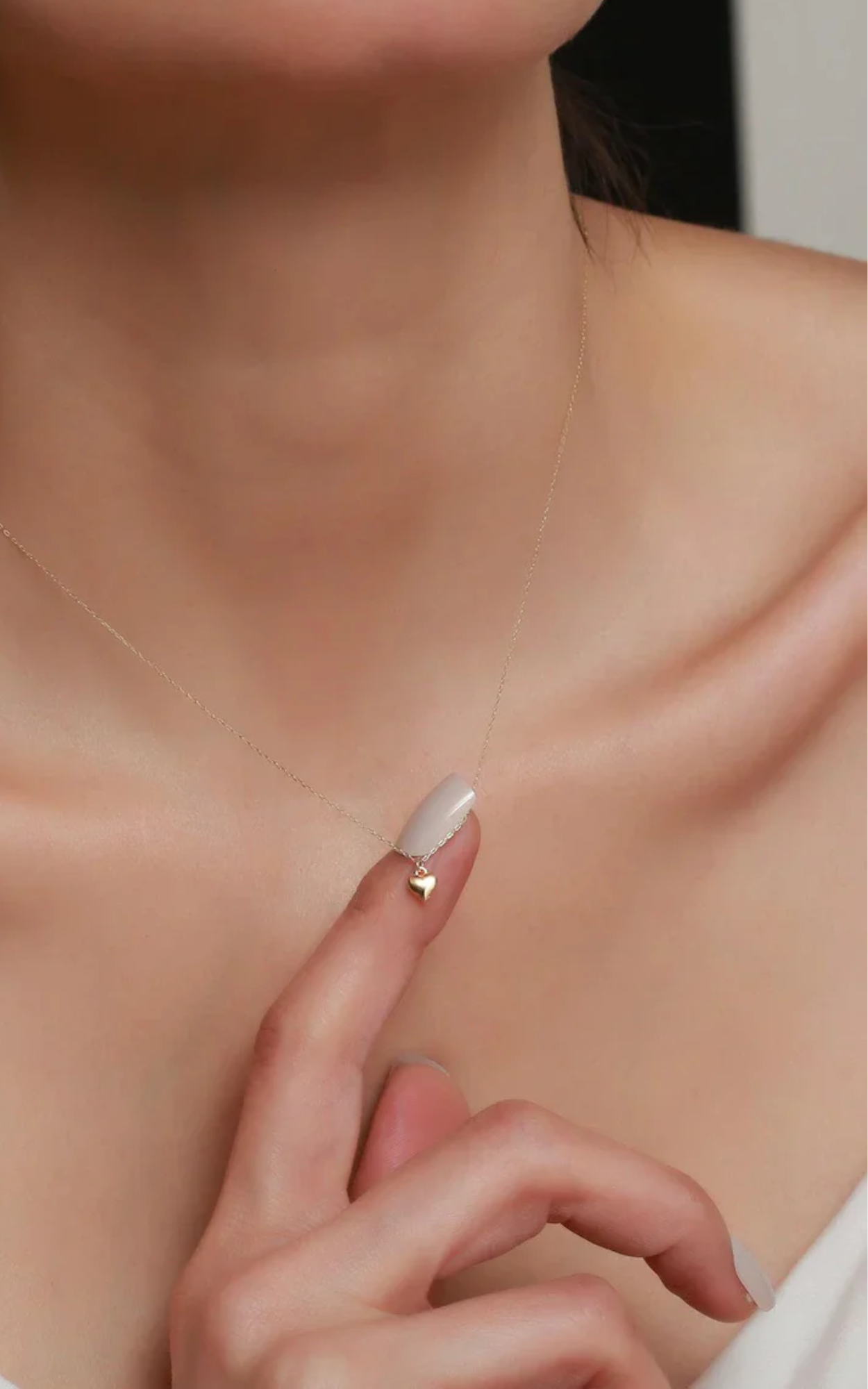 Mini Solid Heart Necklace