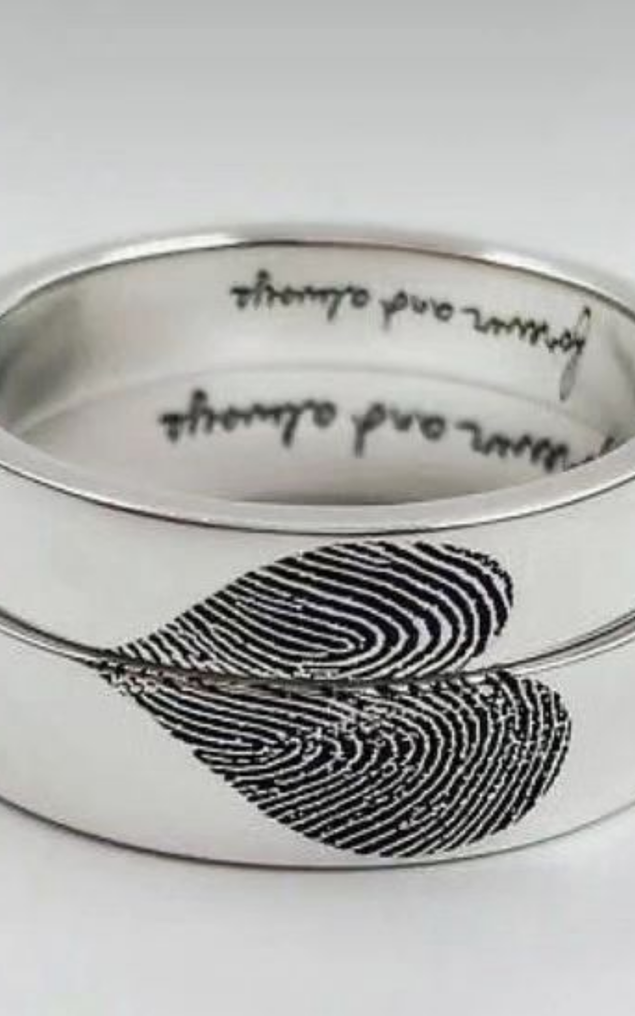 Couple Fingerprint Ring