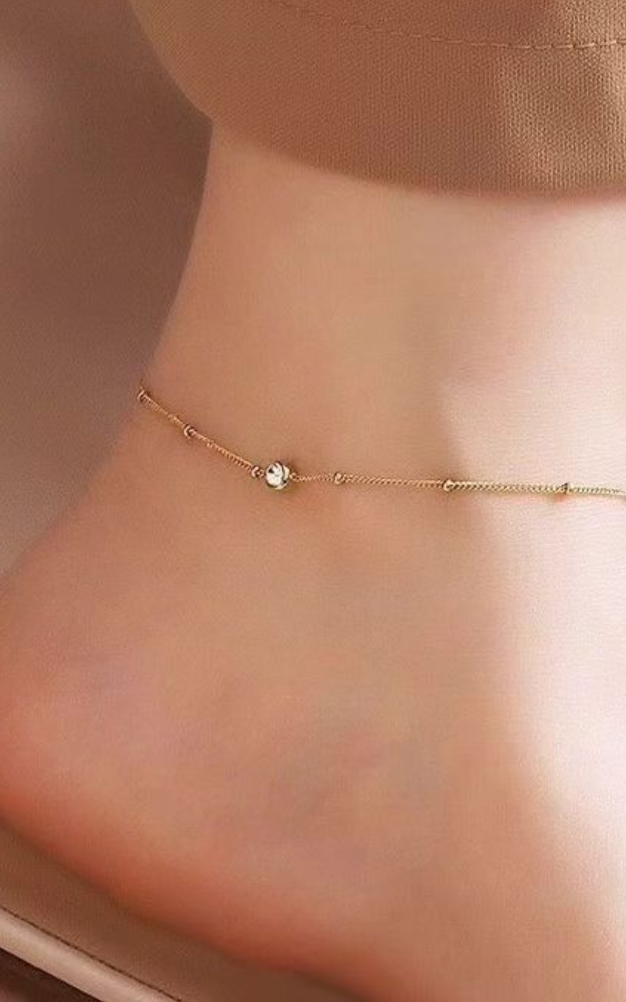 Solitaire Anklet