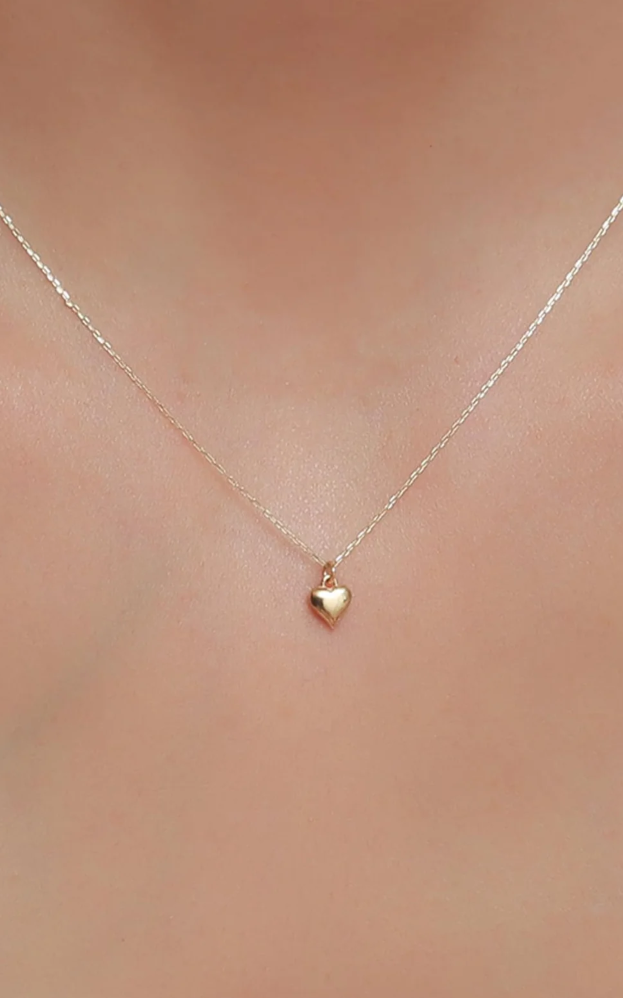 Mini Solid Heart Necklace