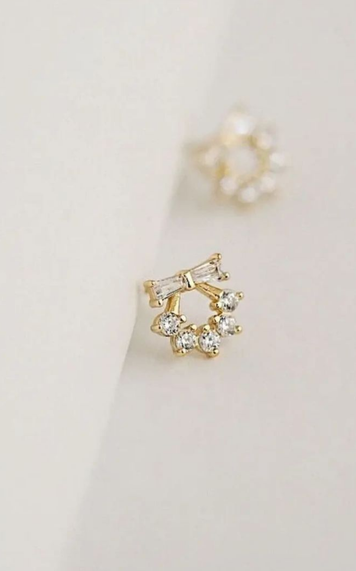 Baguette Bow Earrings