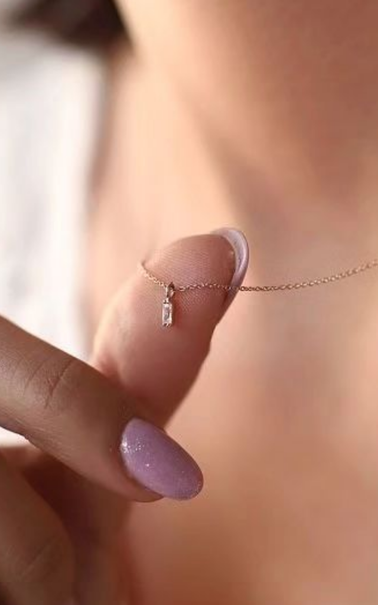 Mini Baguette Necklace