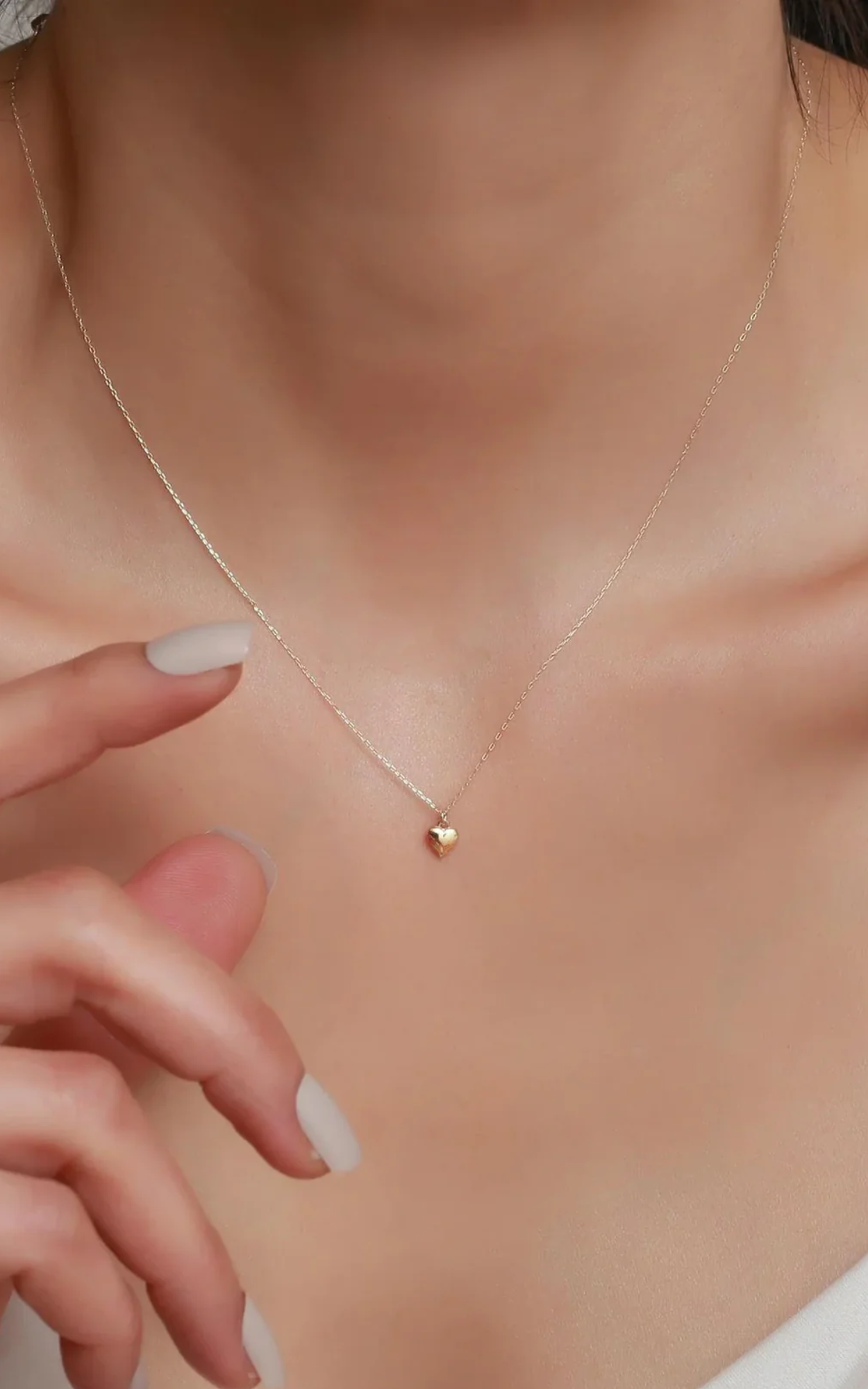Mini Solid Heart Necklace