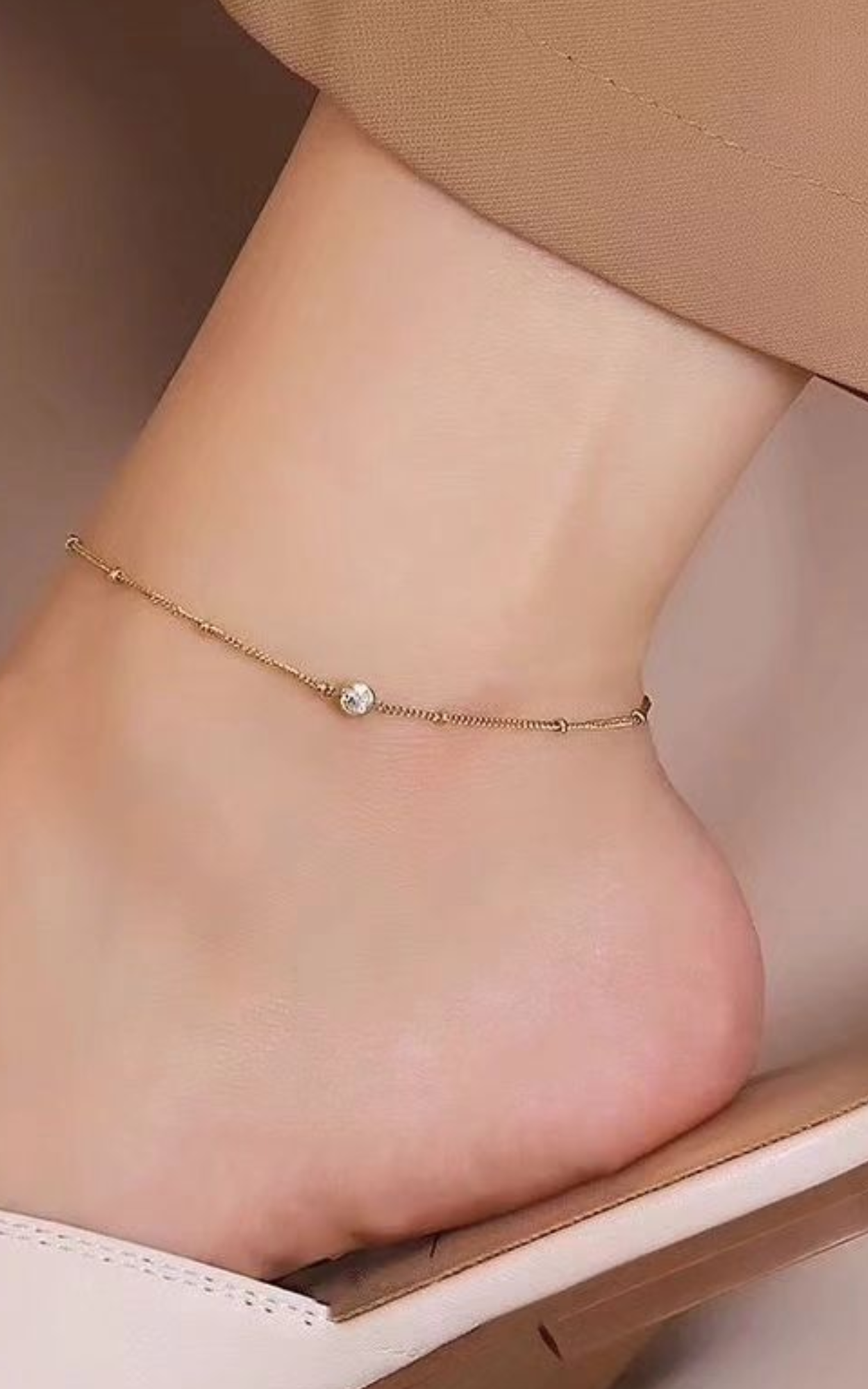 Solitaire Anklet