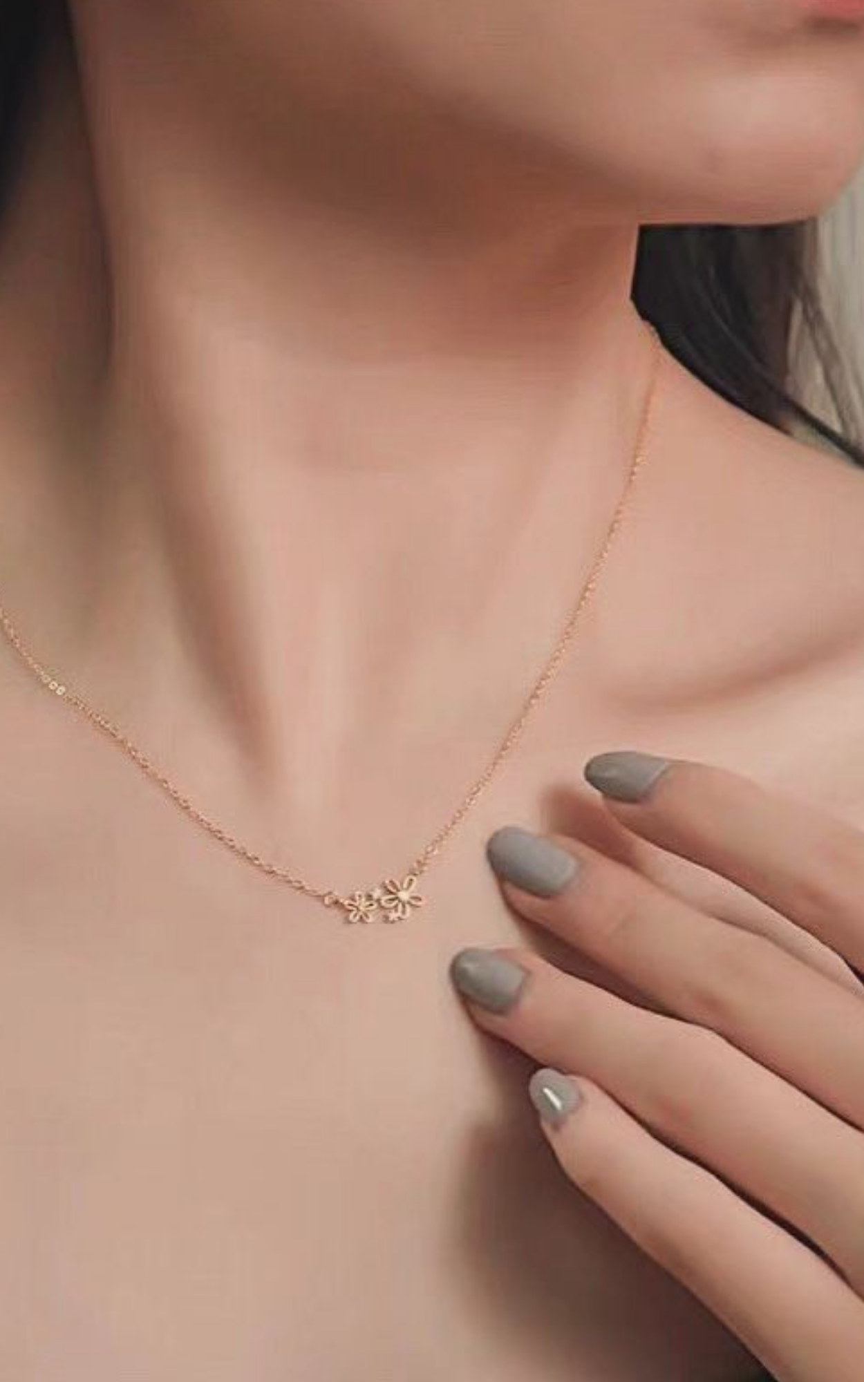 Dual Flower Necklace