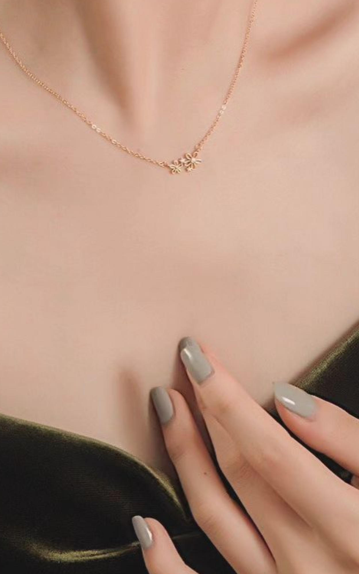 Dual Flower Necklace