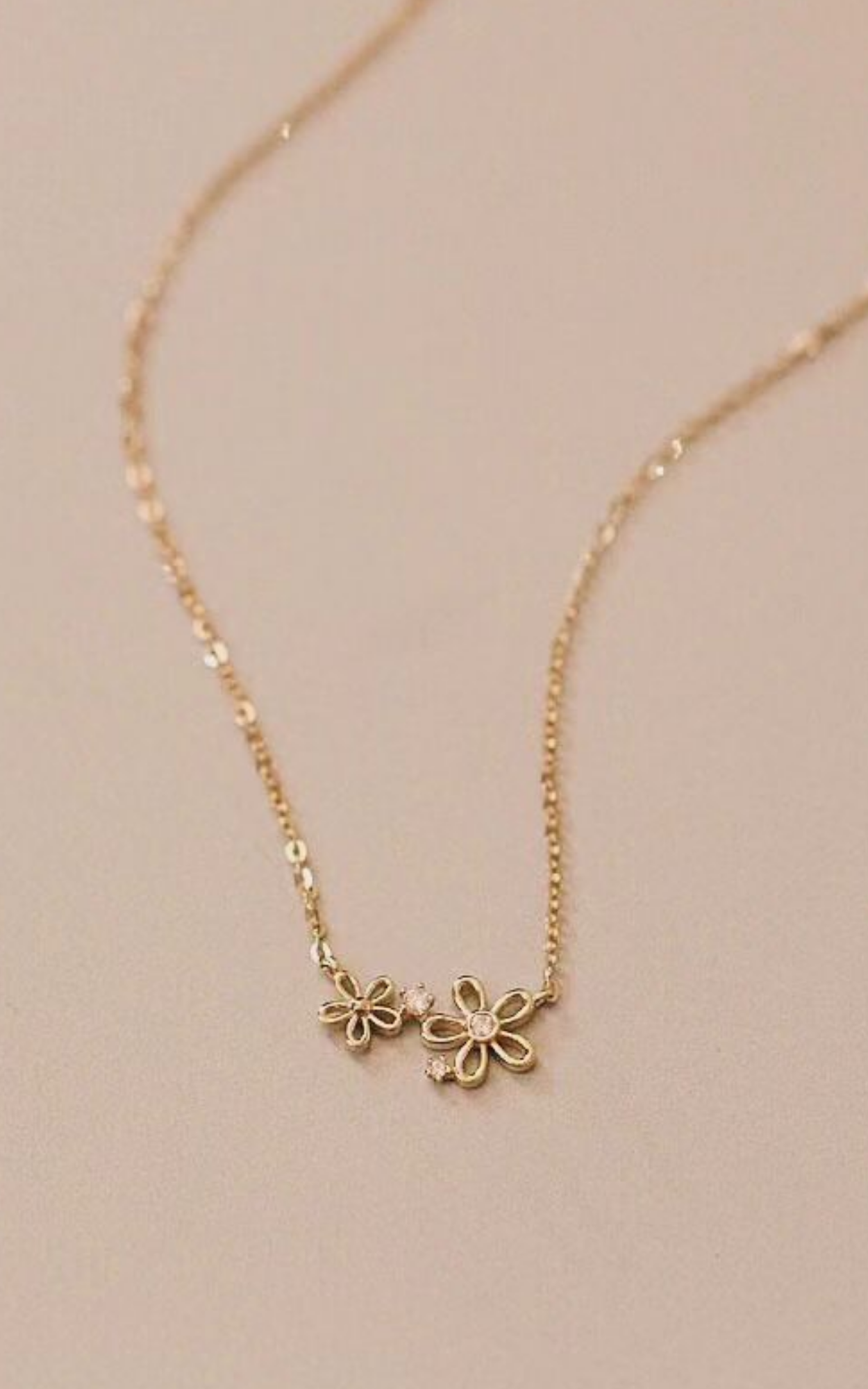 Dual Flower Necklace
