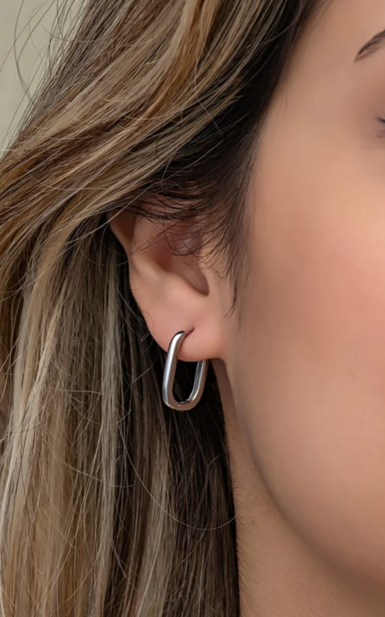 Rectangular hoop Earrings