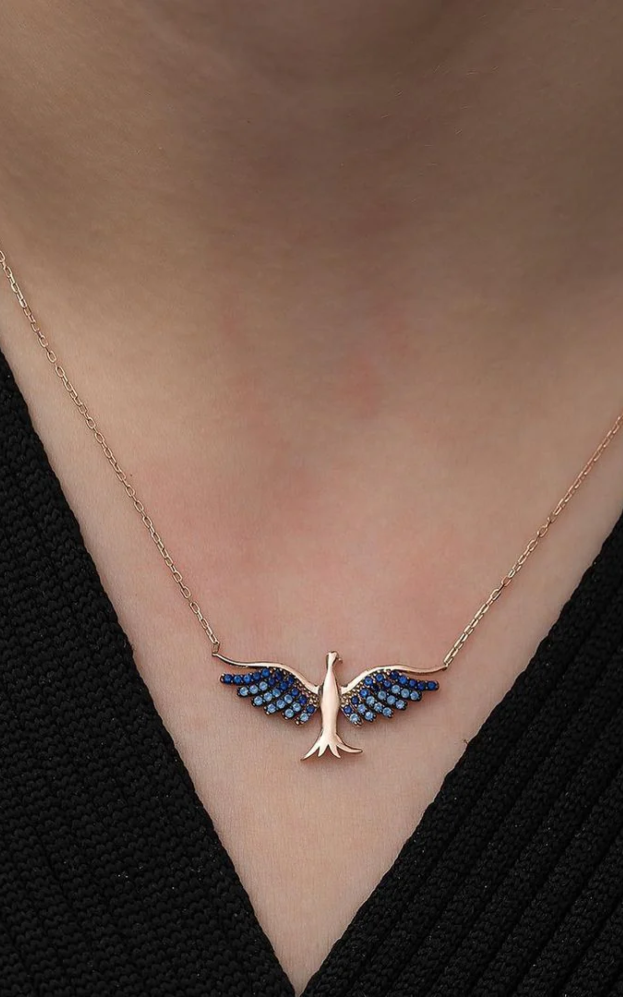 Blue Bird Necklace