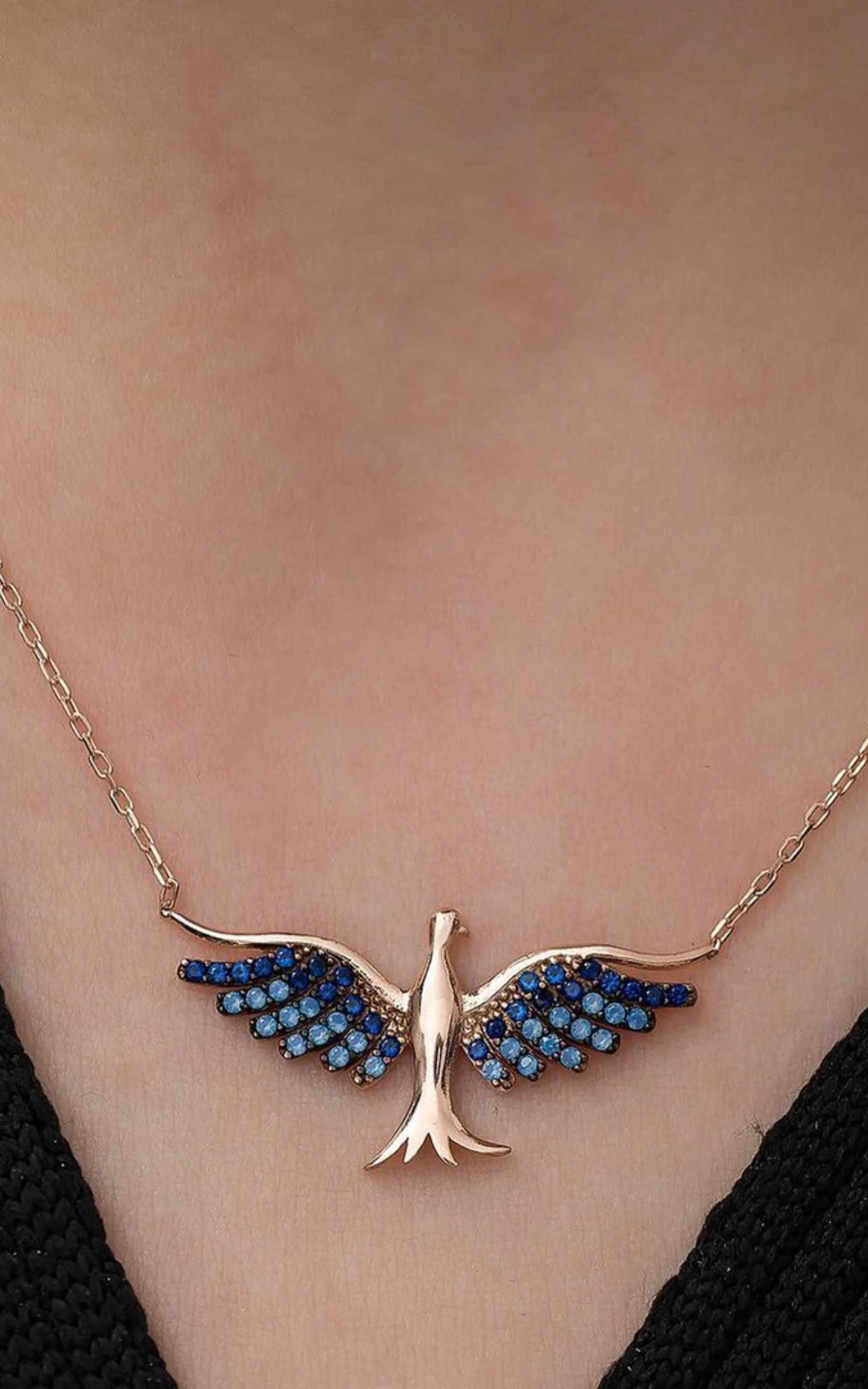 Blue Bird Necklace