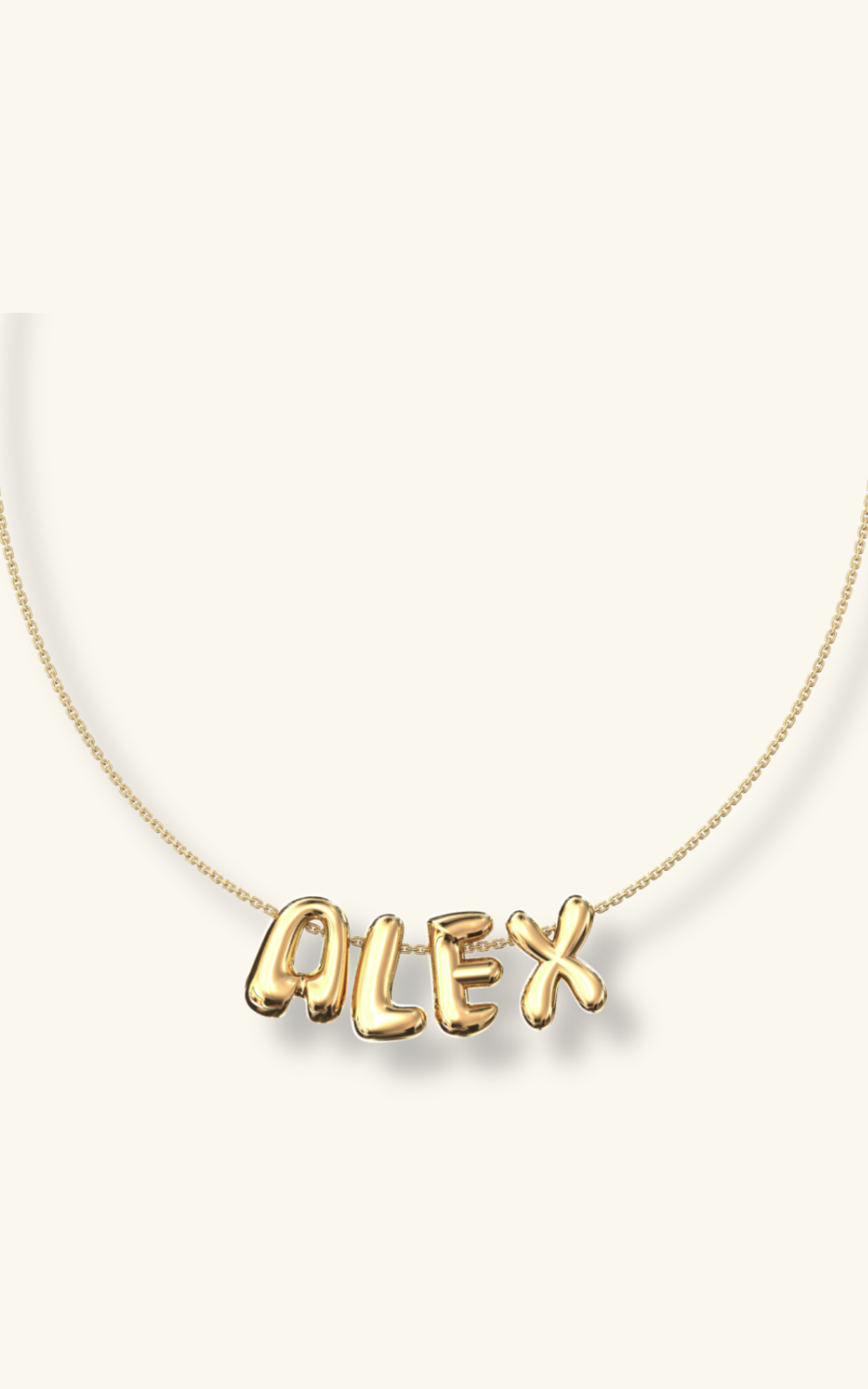 Bubble Name necklace