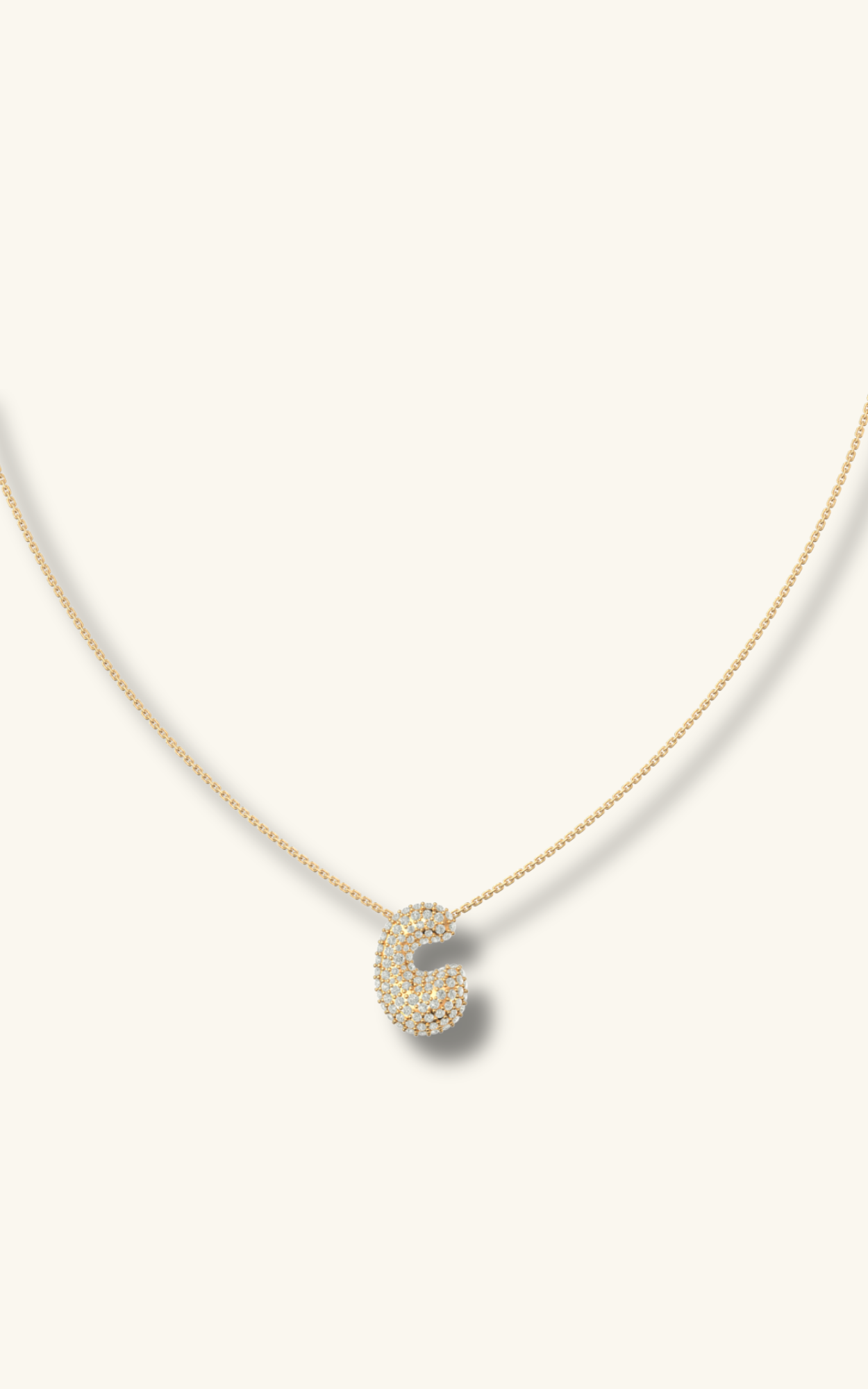 Bubble letter c Necklace