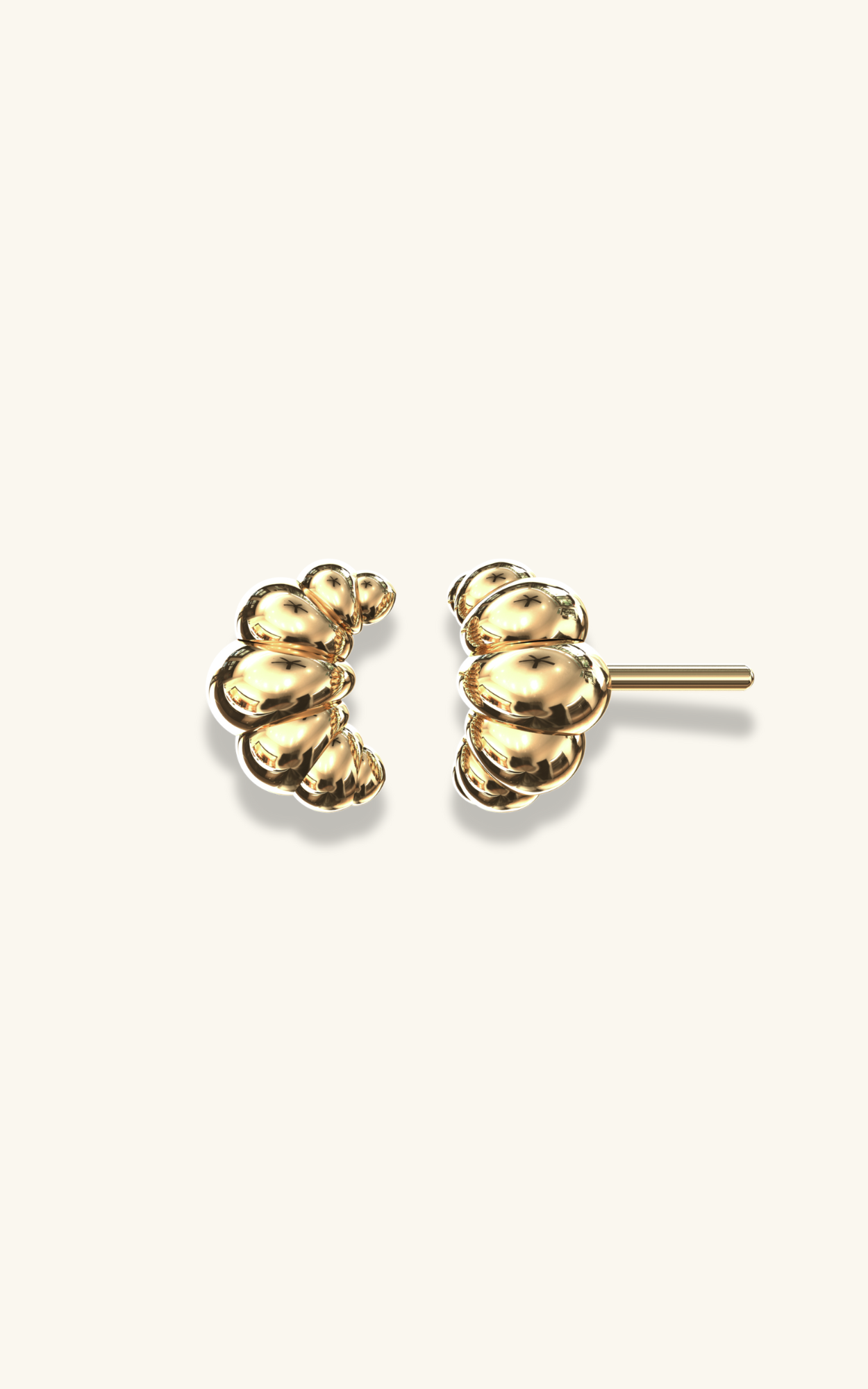 Mini Croissant Earrings