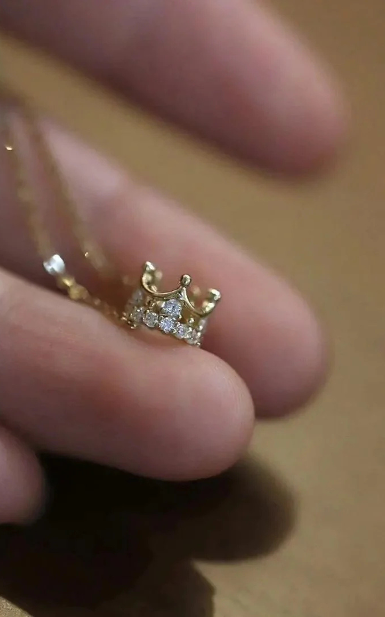 Diamond Crown Necklace