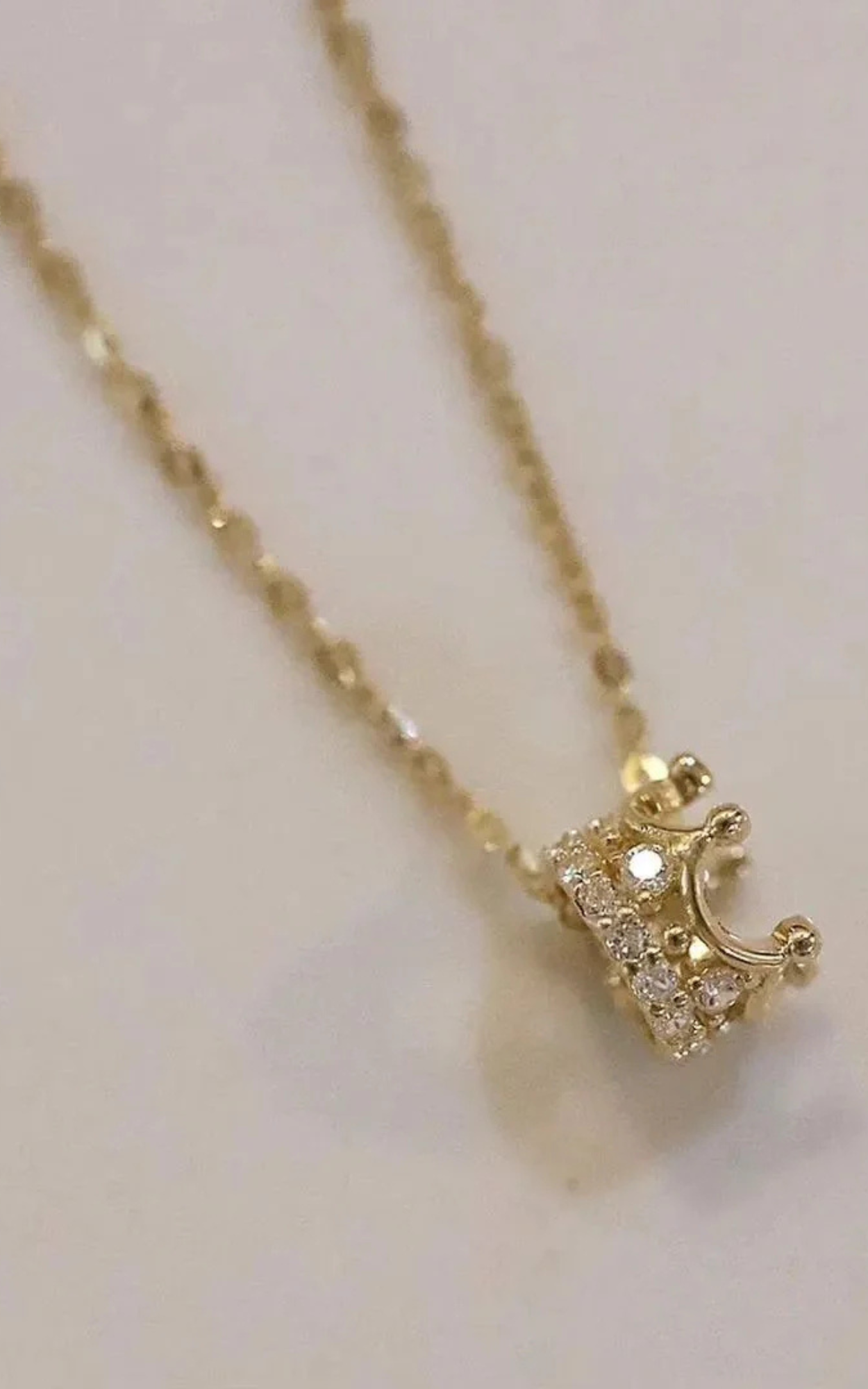 Diamond Crown Necklace