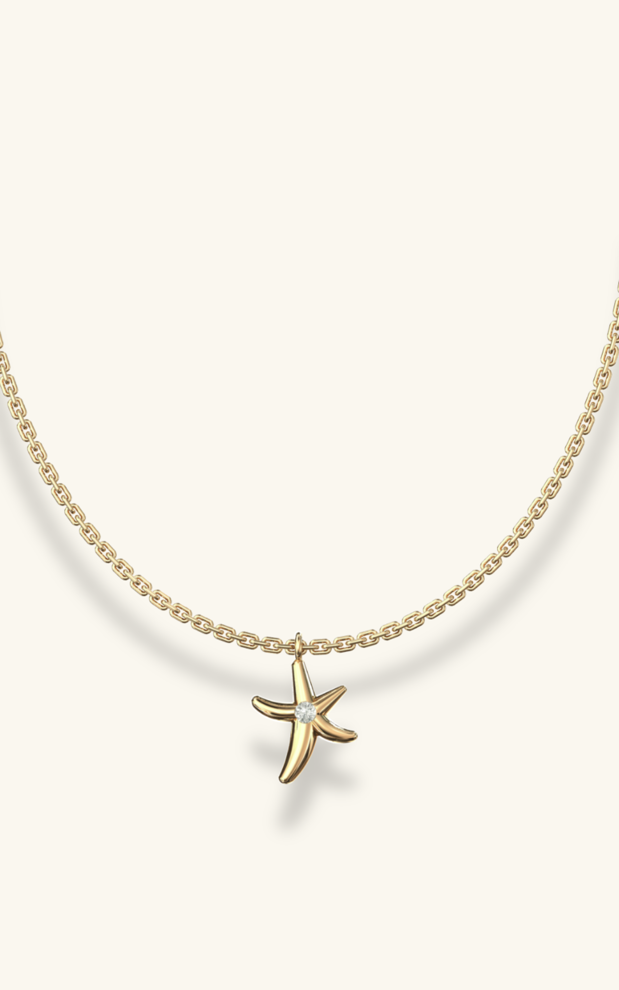 Gold Starfish Pendant