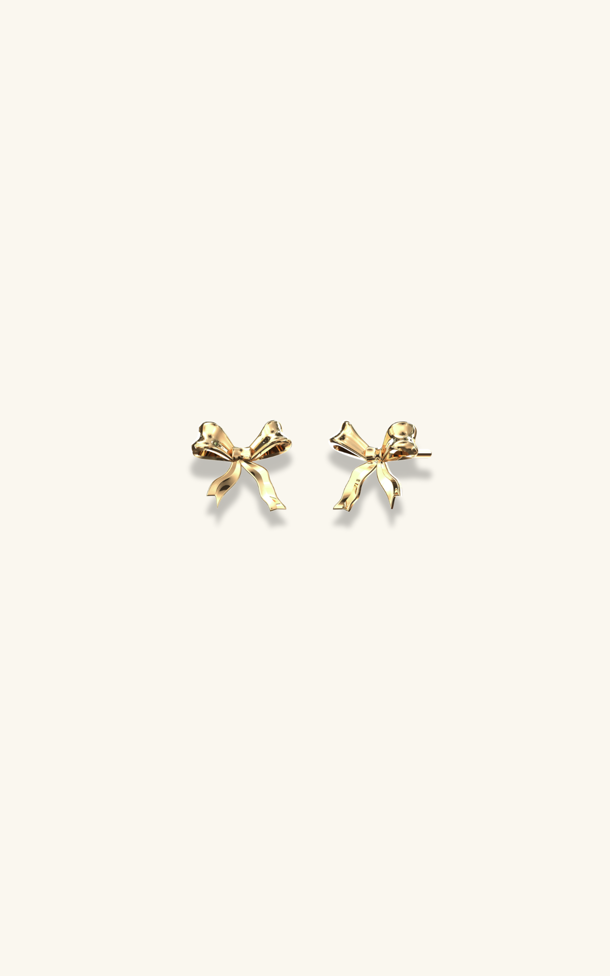 Golden Bow Earring