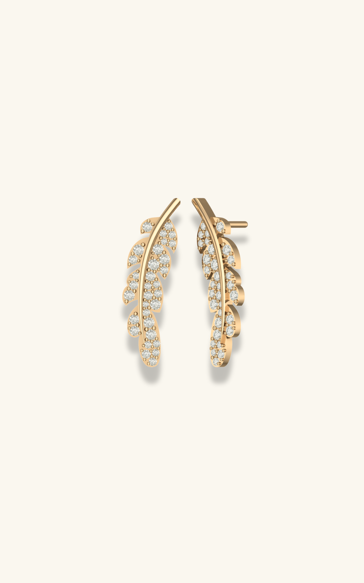 Leaf Climber Earrings