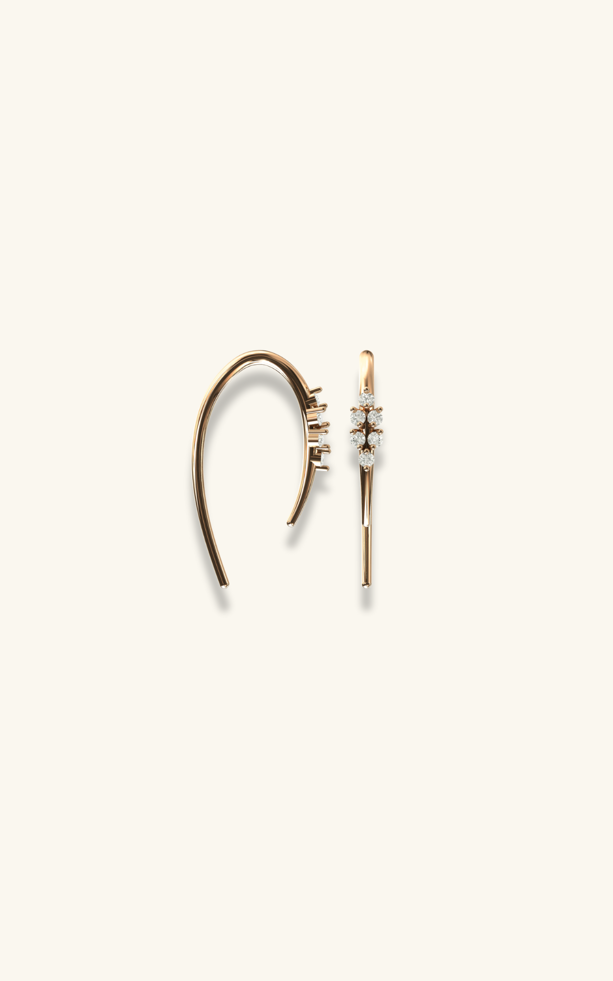 Linear Sparkle Hoops