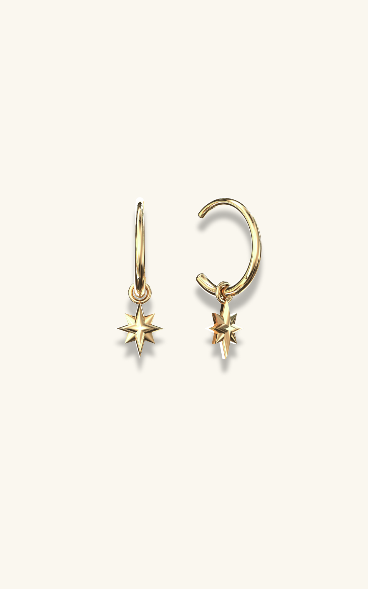 Mini Star Hoop Earrings