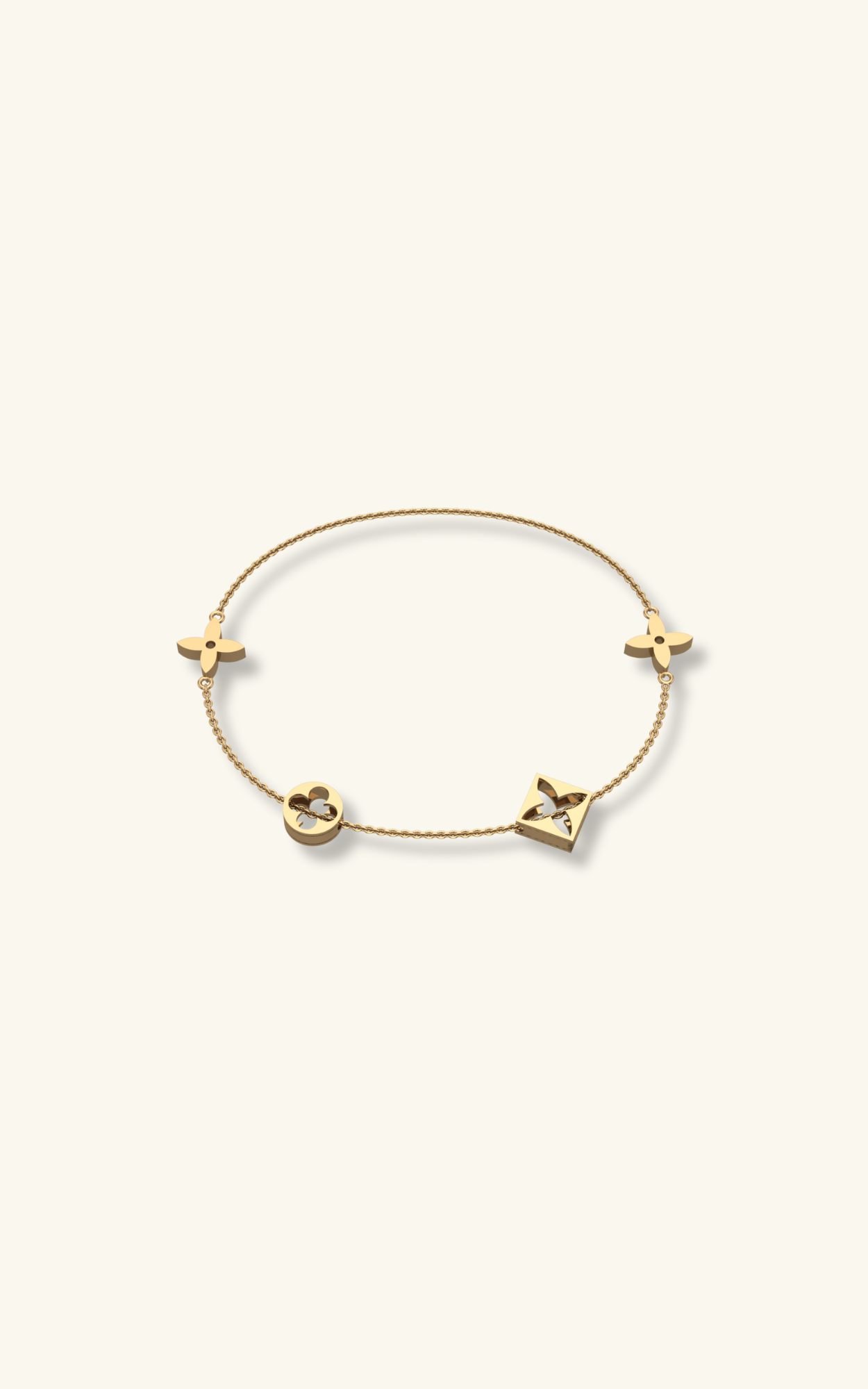 Monogram Station Bracelet