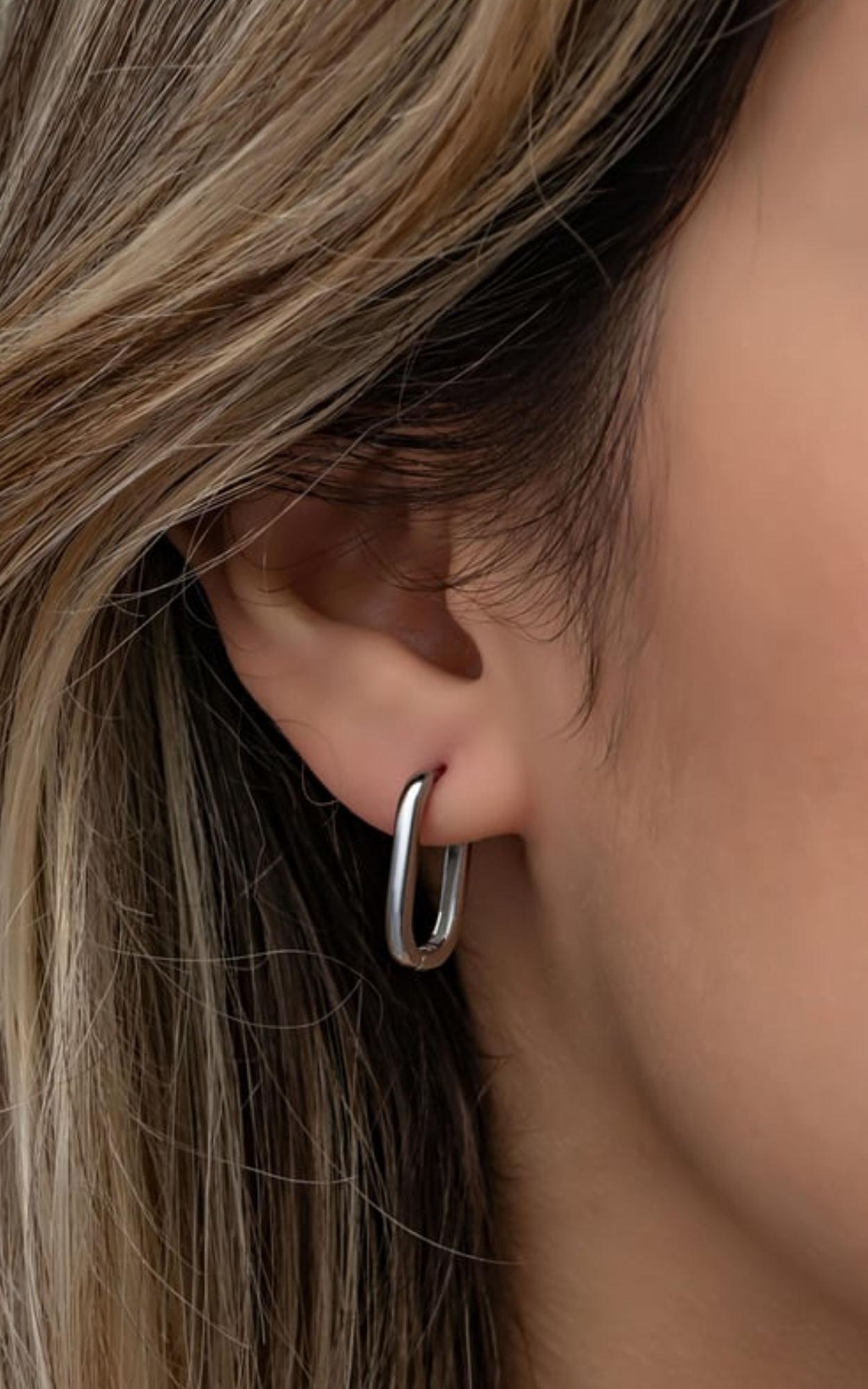 Rectangular hoop Earrings